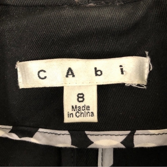 CAbi Style #329 The Band Military Jacket Blazer Black w/ Silver Buttons - Size 8 - Picture 8 of 10